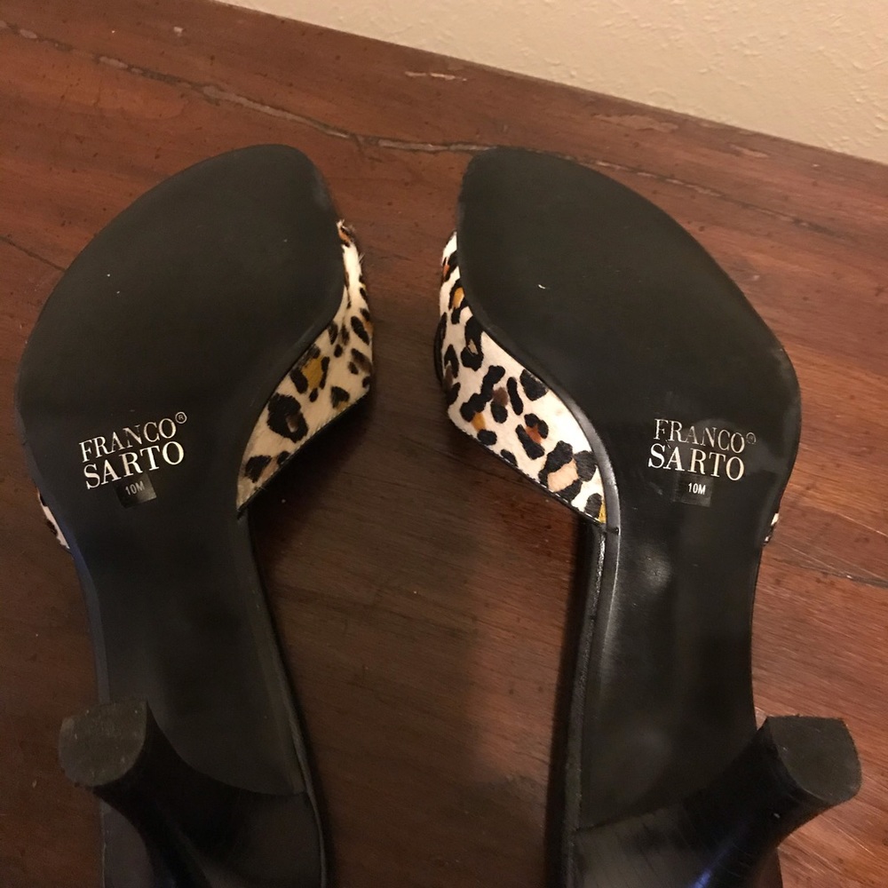 Franco Sarto Animal Print Mule Size 10 - Picture 5 of 5